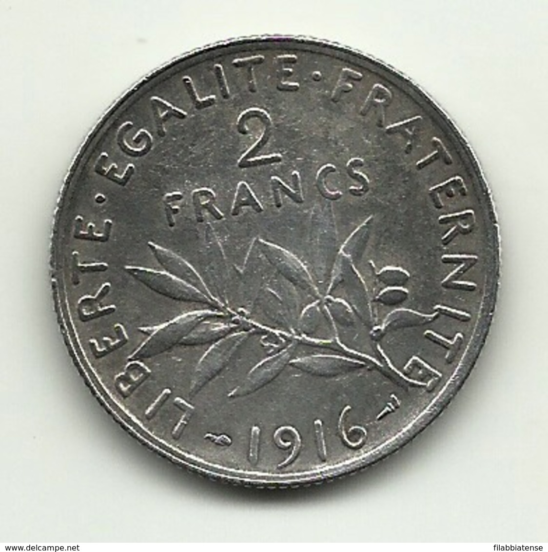 1916 - Francia 2 Francs        ---- - Altri & Non Classificati