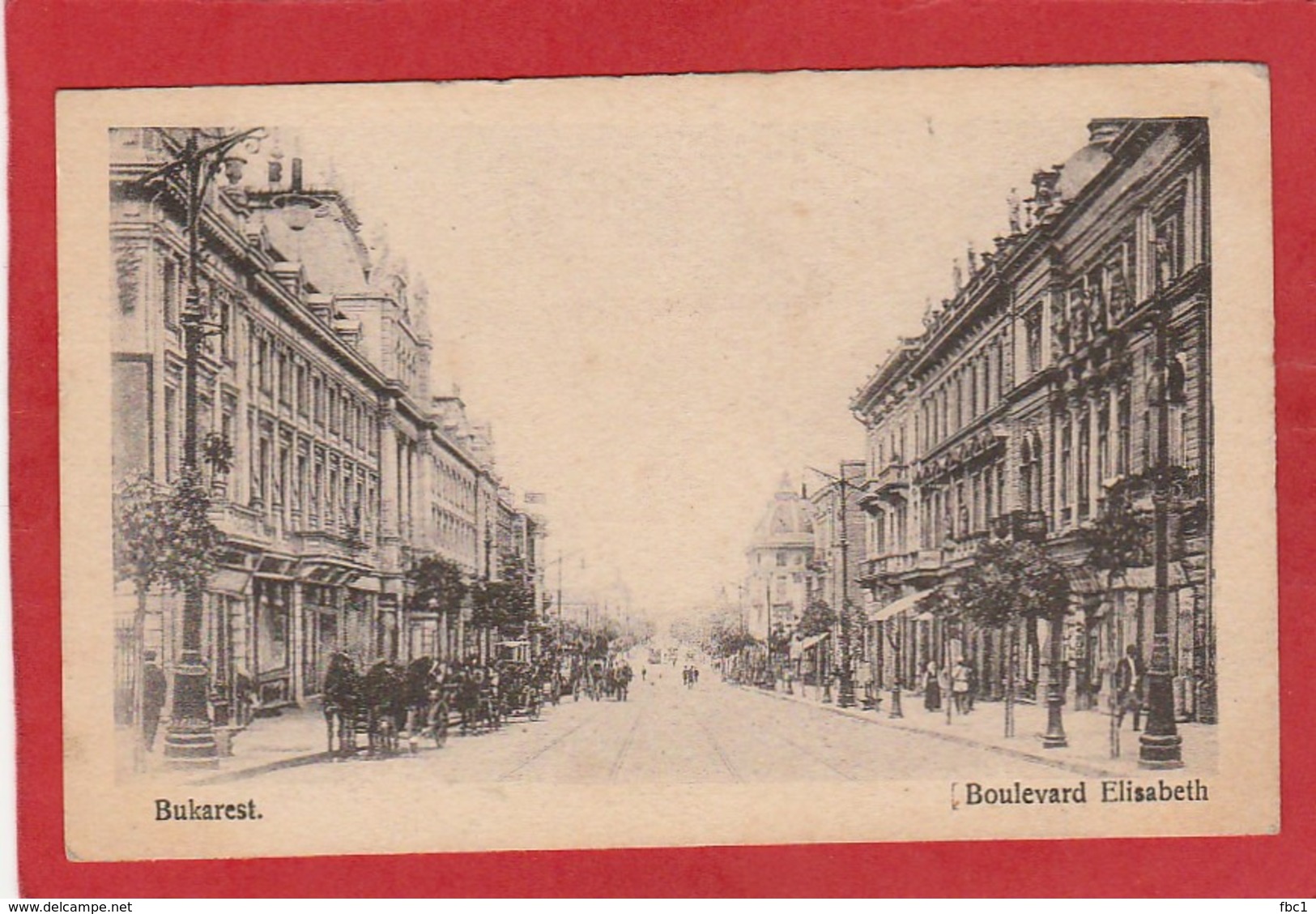 CPA: Roumanie - Bukarest - Boulevard Elisabeth - Romania