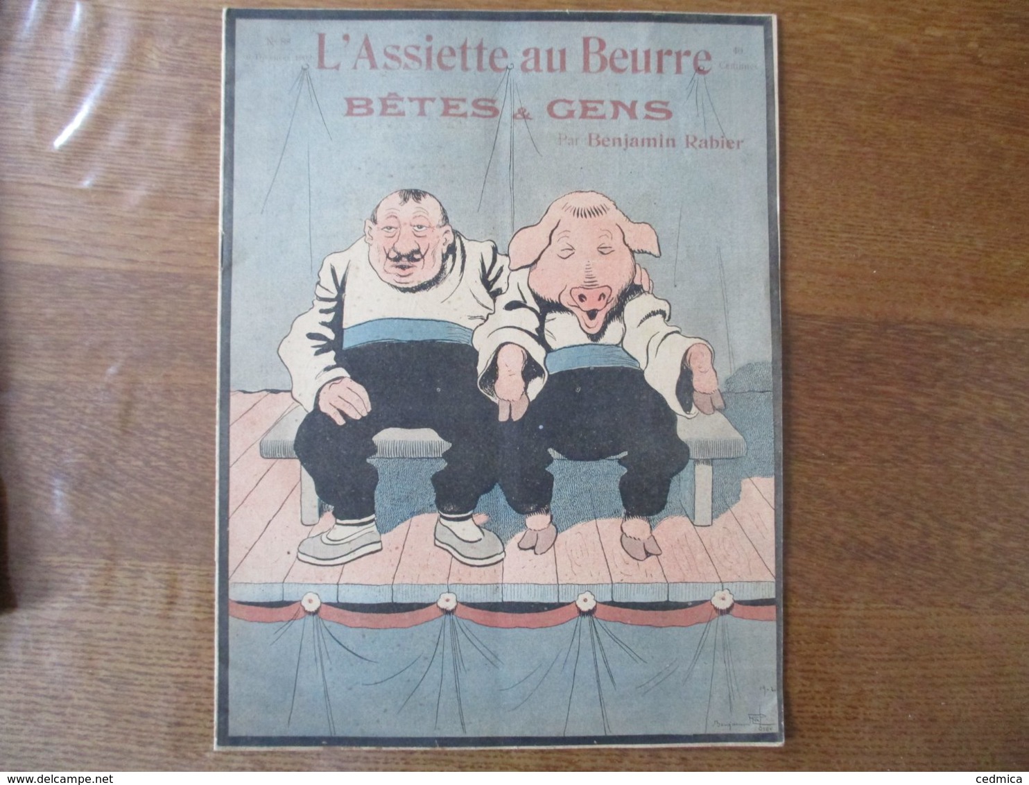 L'ASSIETTE AU BEURRE BÊTES & GENS PAR BENJAMIN RABIER 1902 - 1900 - 1949