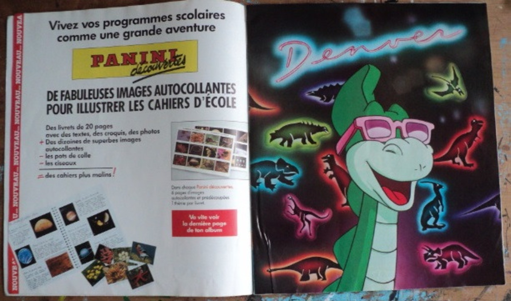 Album Panini - Denver Le Dernier Dinosaure -1989 Complet. - Edition Française