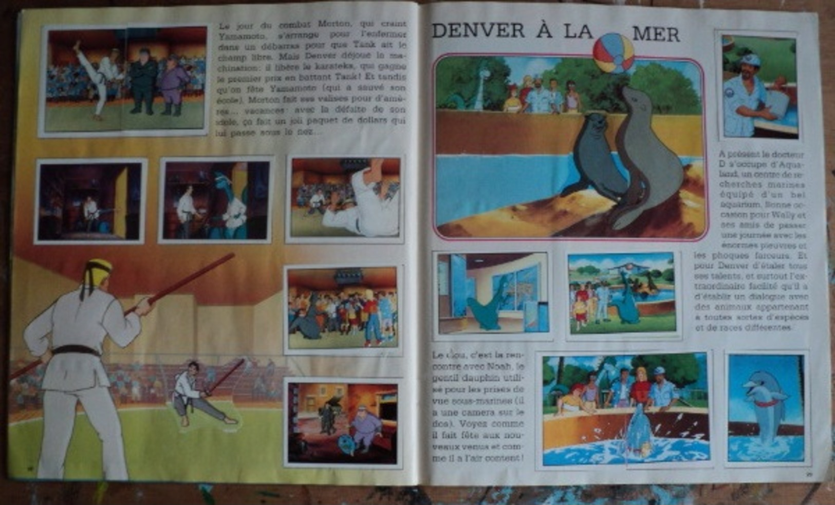 album panini - denver le dernier dinosaure -1989 complet.