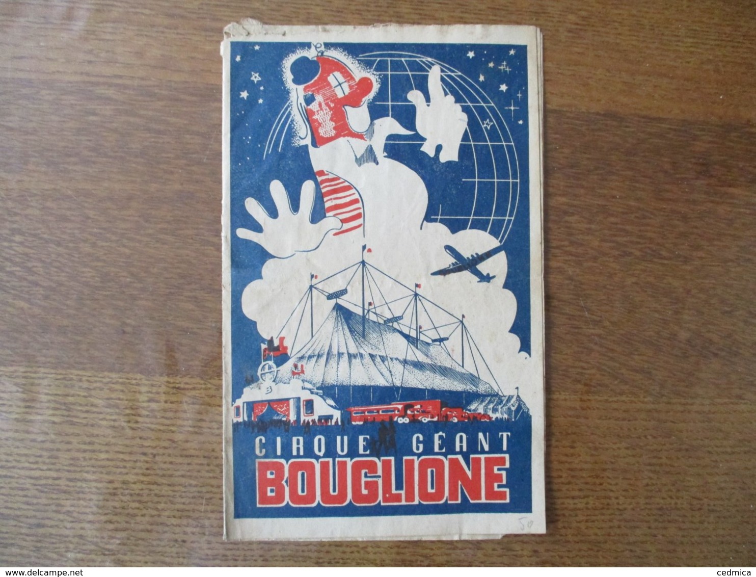 CIRQUE GEANT BOUGLIONE  LES FRERES BOUGLIONE PRESENTENT LEUR FESTIVAL DE CIRQUE 1950 - Programmi