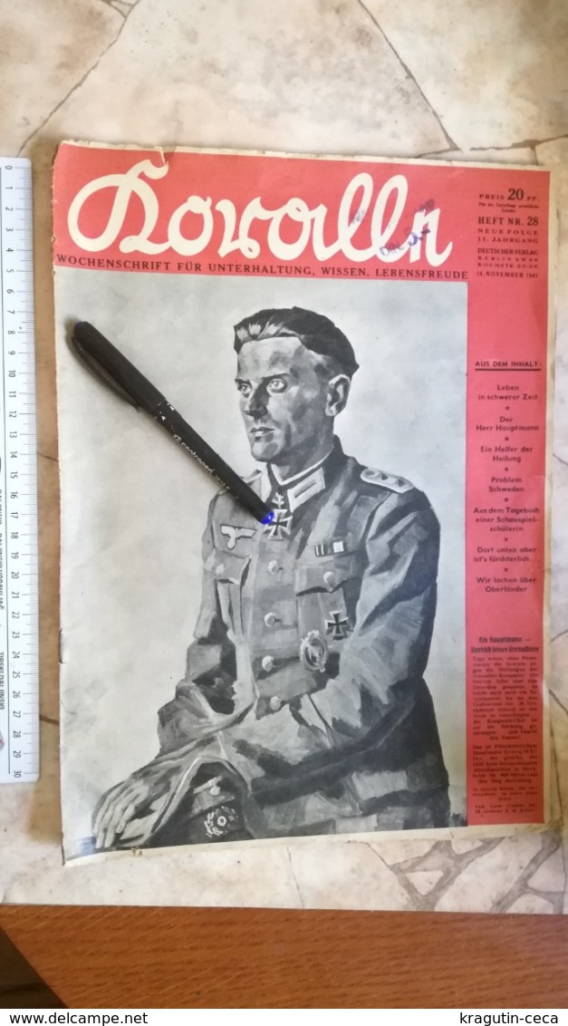 1943 WWII WW2 NAZI GERMANY ARMY MAGAZINE MILITARY DEUTSCHE ZEITSCHRIFT HERR HAUPTMANN HAUPTFELDWEBEL - Militär & Polizei