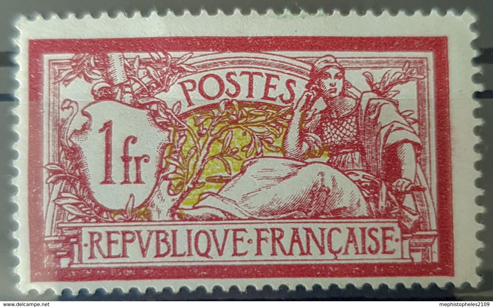 FRANCE 1900 - MLH - YT 121b - 1F - Centre Déplacé - Usati