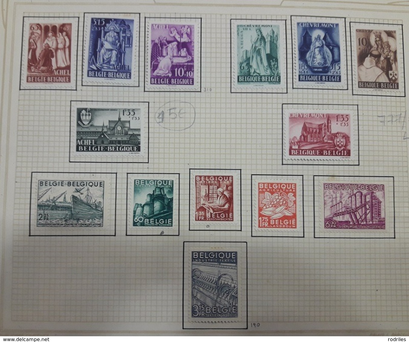 BÉLGICA.  RESTO DE COLECCIÓN. - Unused Stamps