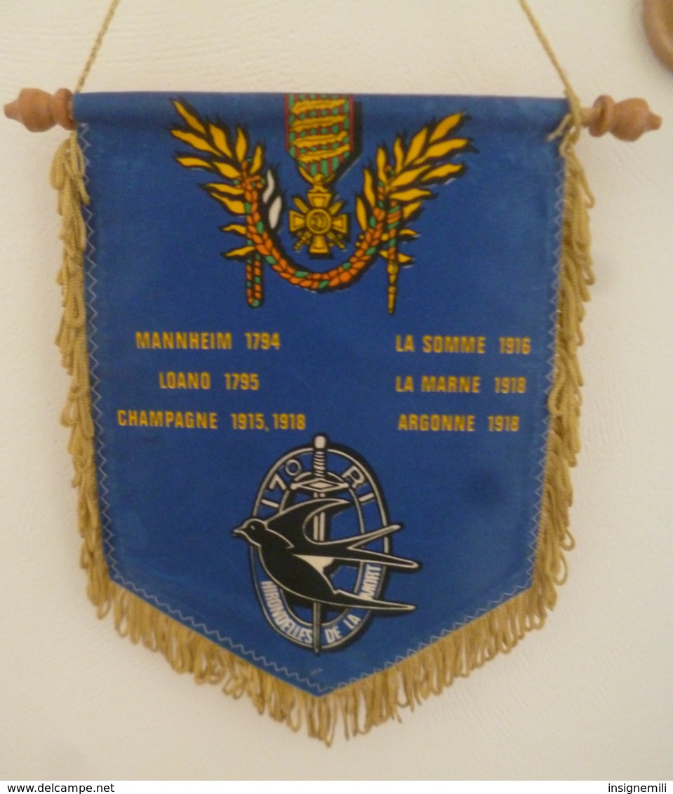 FANION 170° RI REGIMENT D' INFANTERIE EPINAL - Drapeaux