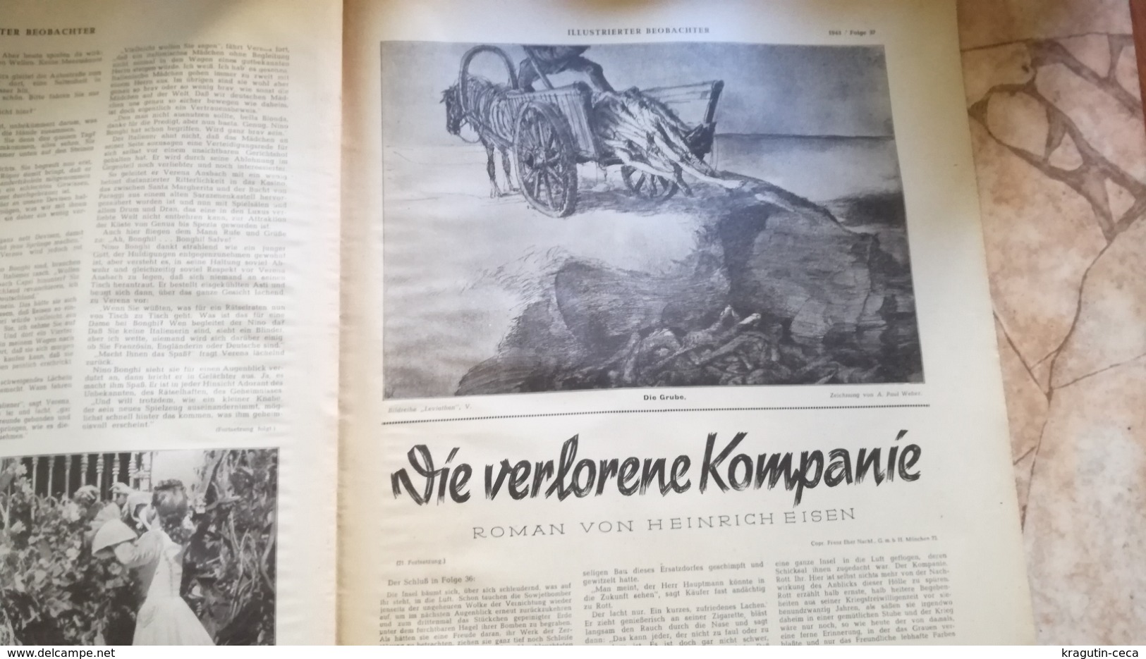 1943 WWII WW2 illustrierter beobachter Zeitung NAZI GERMANY ARMY MAGAZINE MILITARY DEUTSCHE MACHINE GUN HELMET MEDAL