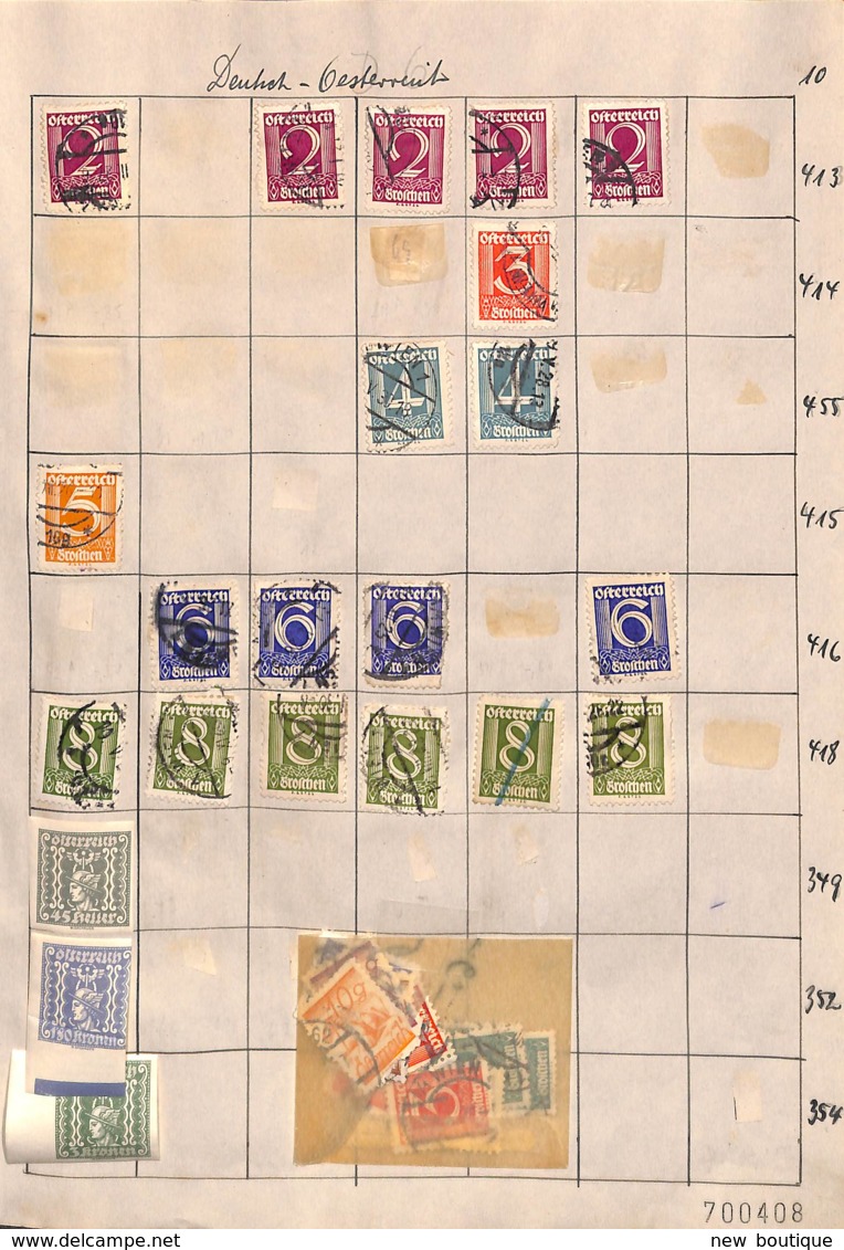 NB - [700408]B/TB//O/Used-ALLEMAGNE - Petit Lot De Timbres Oblitéré Pour Chercheur, Certains Avec Nuances - Collections