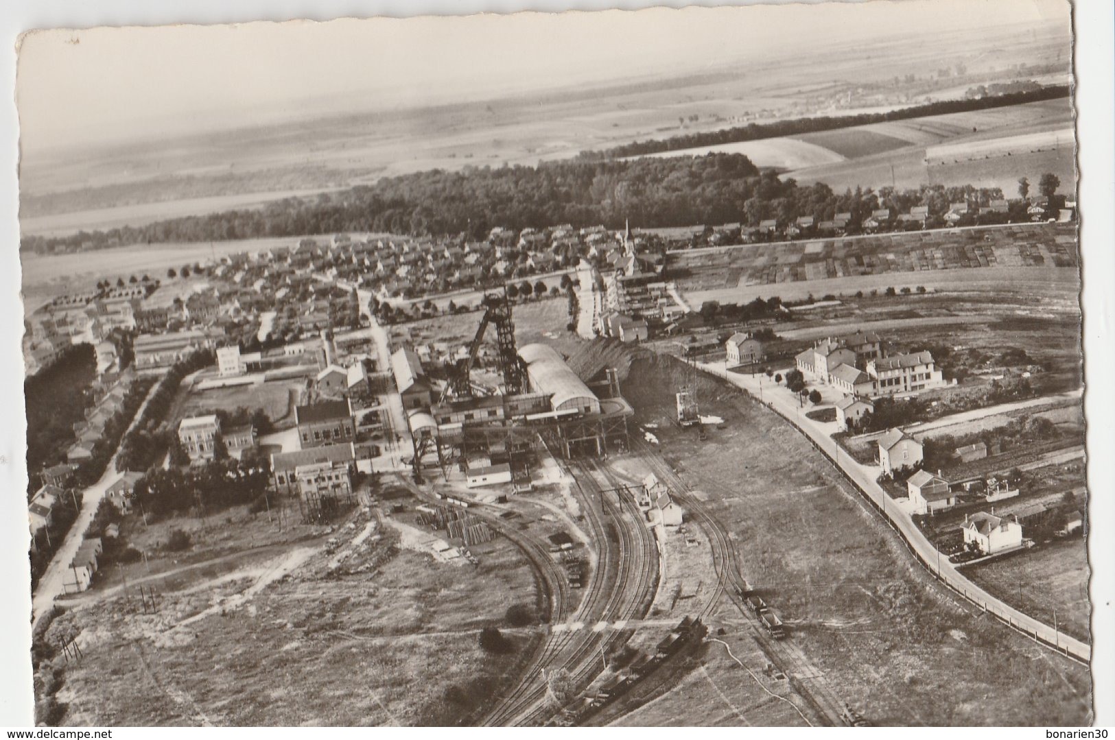 CPSM  54 GIRAUMONT LA MINE VUE GENERALE AERIENNE - Autres & Non Classés