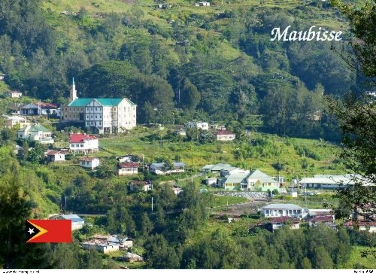 AK Osttimor East Timor Maubisse Aerial View New Postcard - Timor Oriental