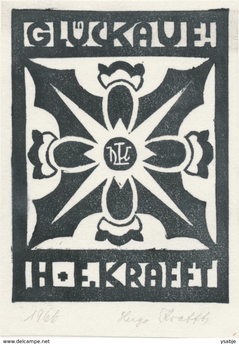 Nieuwjaarskaart 1966 Friedel Und Hugo Krafft - Hugo Krafft (gesigneerd) - Sin Clasificación