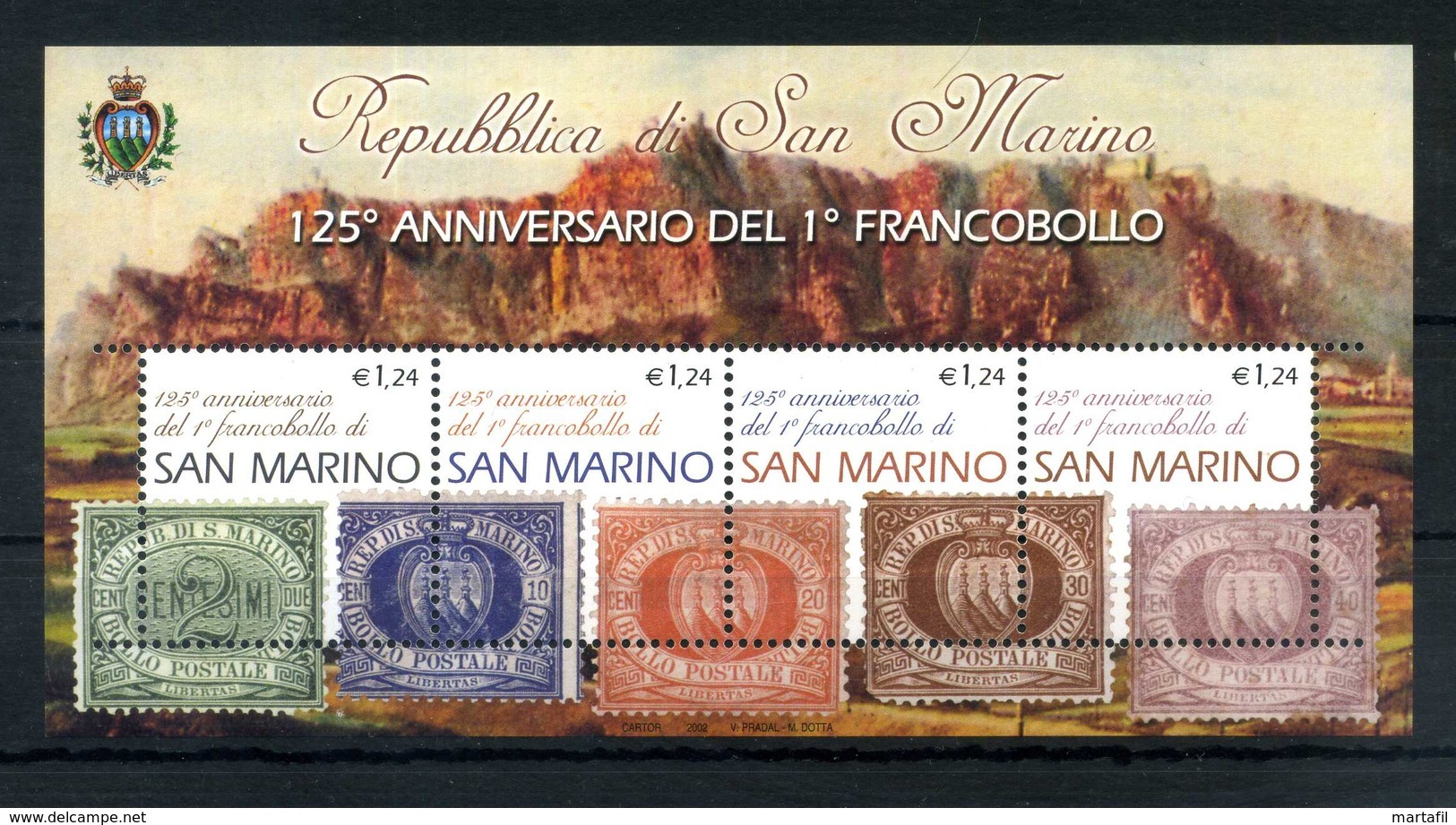 2002 SAN MARINO BF67 MNH ** - Blocchi & Foglietti