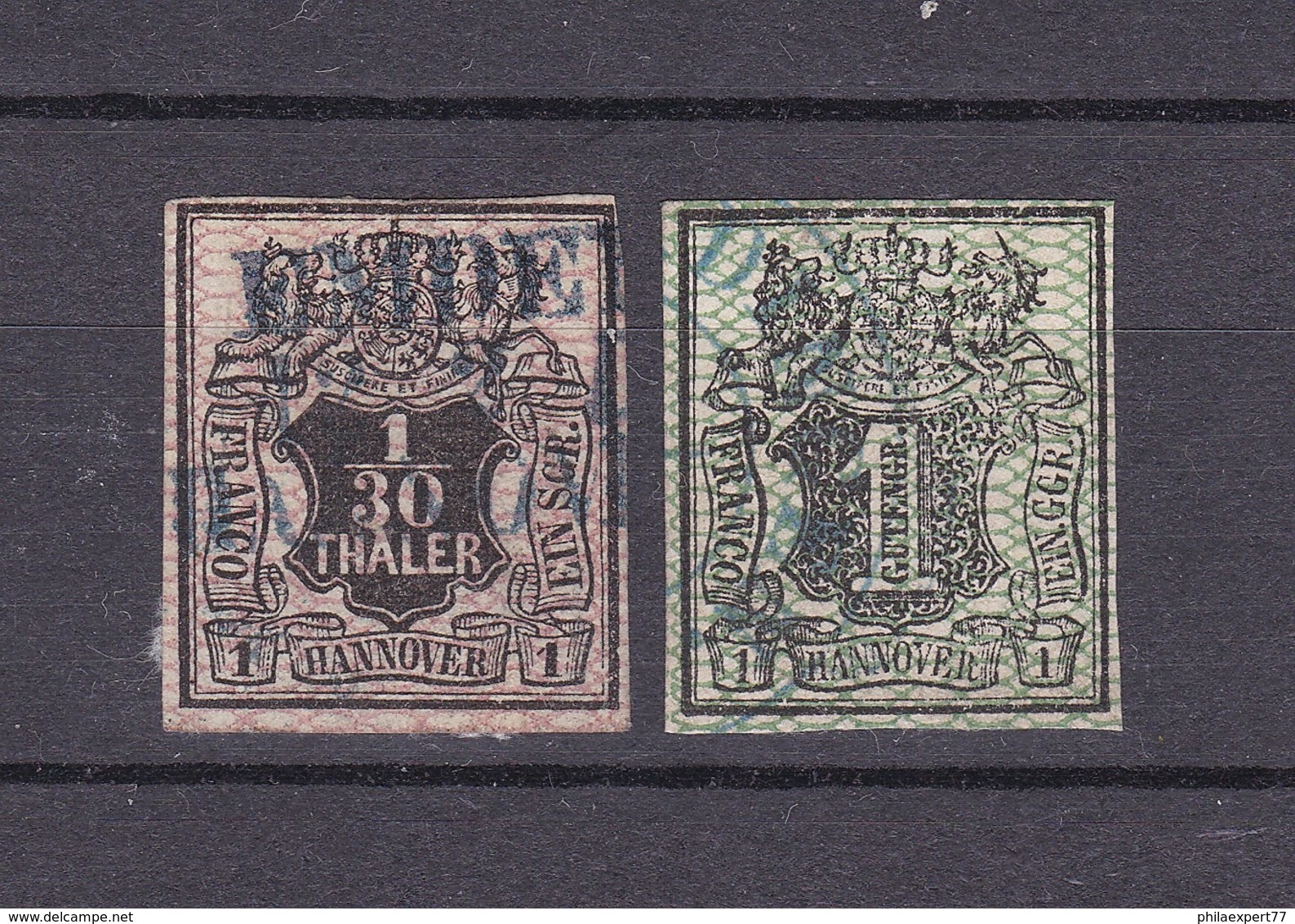 Hannover - 1856/57 - Michel Nr. 9/10 - Gest. - 55 Euro - Hannover