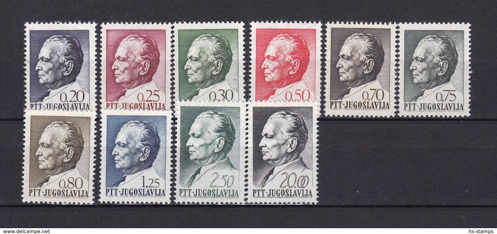 Yugoslavia - 1968 Year - Michel 1280/1289  - MNH - Ungebraucht