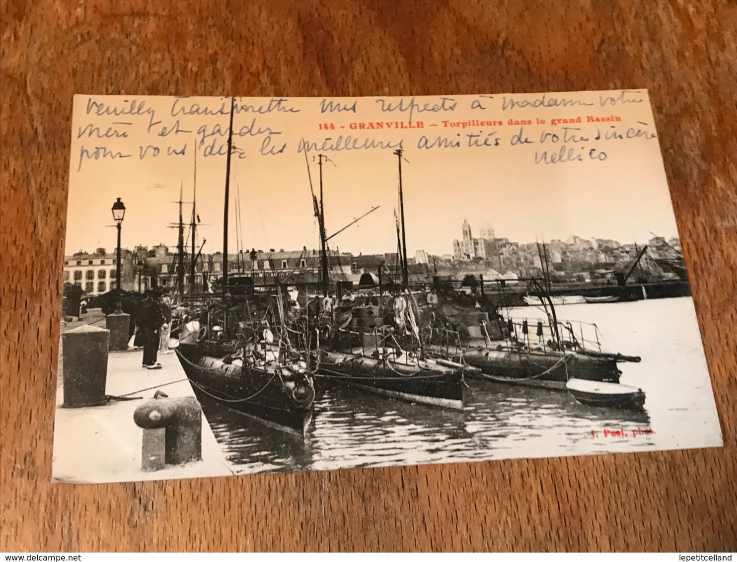 Carte Postale Ancienne CPA Port De Granville Normandie - Torpilleurs Dans Le Grand Bassin - Materiale