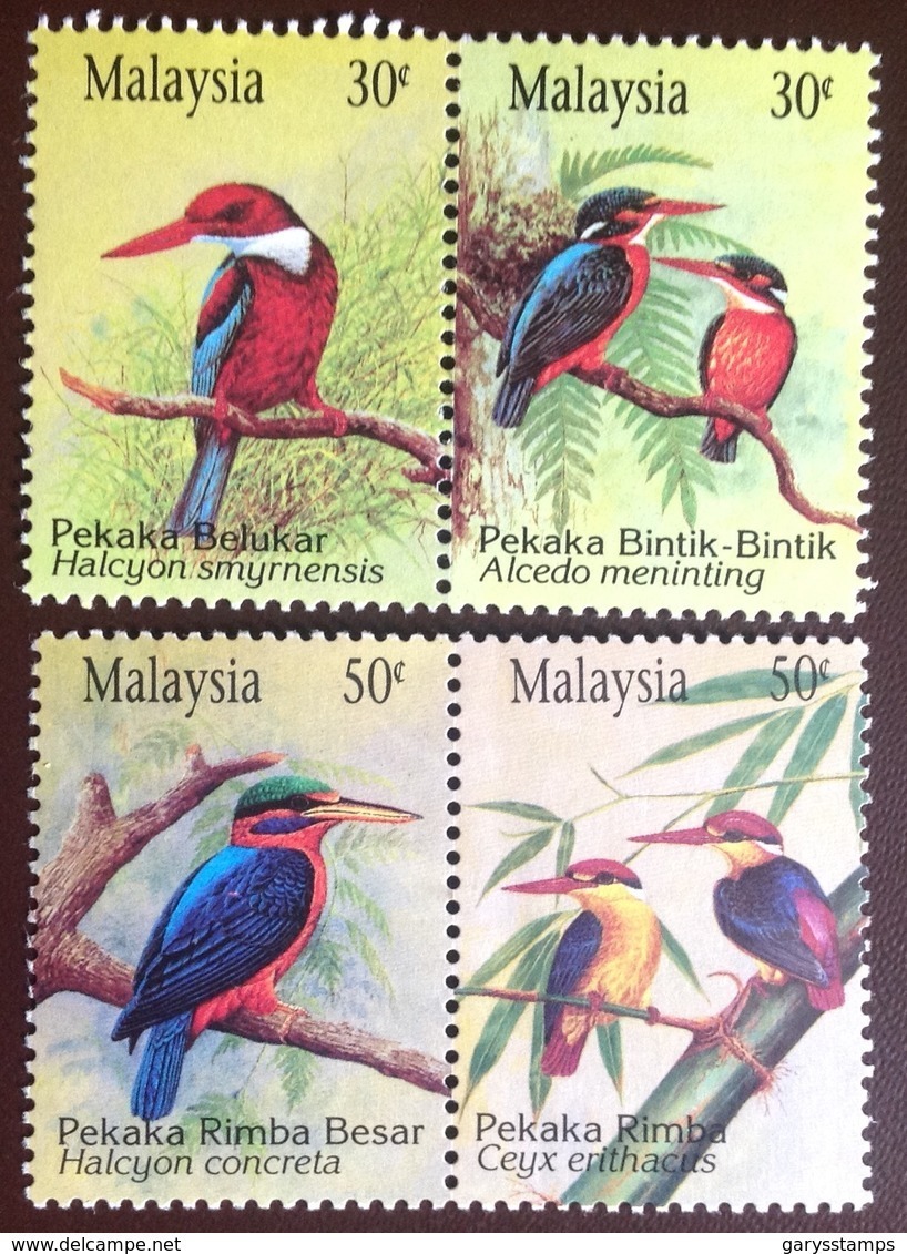 Malaysia 1993 Kingfishers Birds MNH - Sonstige & Ohne Zuordnung