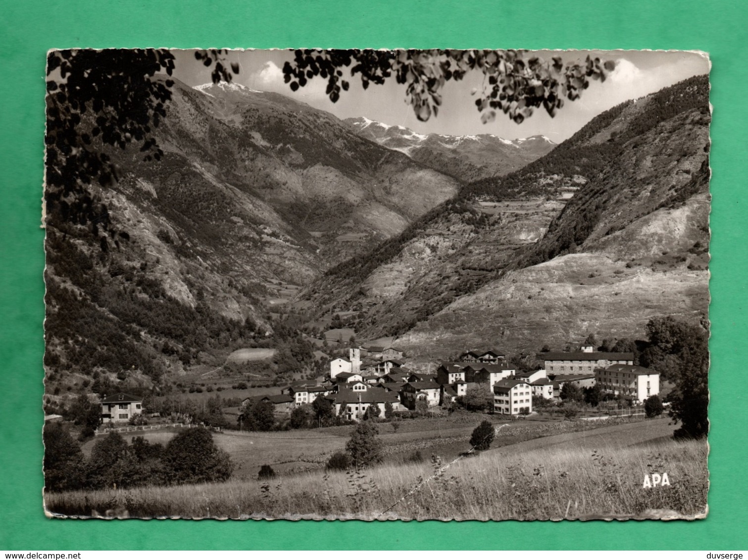 Andorre  Valls D' Andorra Ordino Vue Generale ( Format 10,5cm X 15cm ) ( Petits Plis Dans Le Bas De La Carte Voir Scans - Andorre