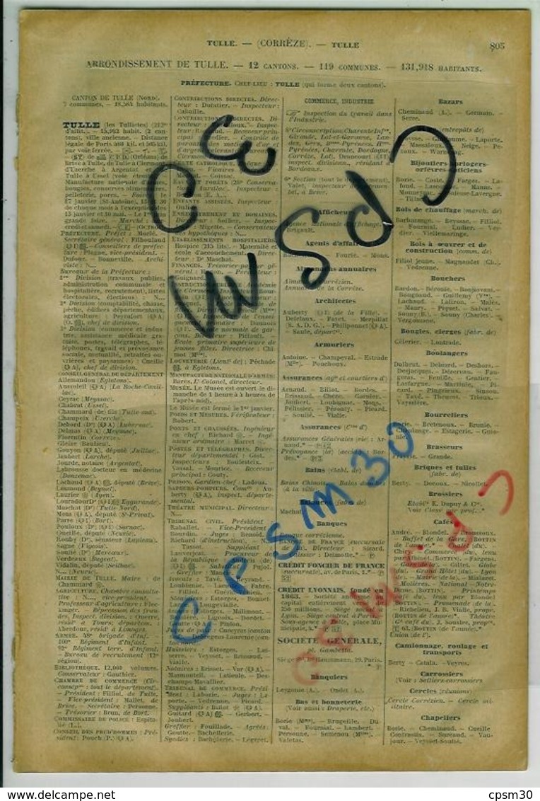 ANNUAIRE - 19 - Département Corrèze - Année 1918 - édition Didot-Bottin - 25 Pages - Telephone Directories