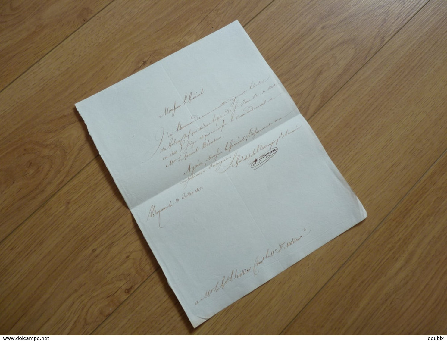 1813. ETAT De Siège à SAINT JEAN PIED DE PORT Par Le GENERAL D'Empire GAZAN. BAYONNE. Napoléon. AUTOGRAPHE - Autres & Non Classés