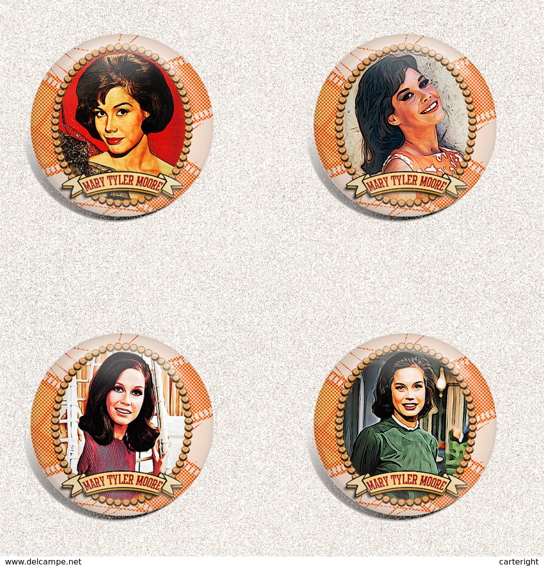 140 X Mary Tyler Moore movie film fan ART BADGE BUTTON PIN SET (1inch/25mm diameter)