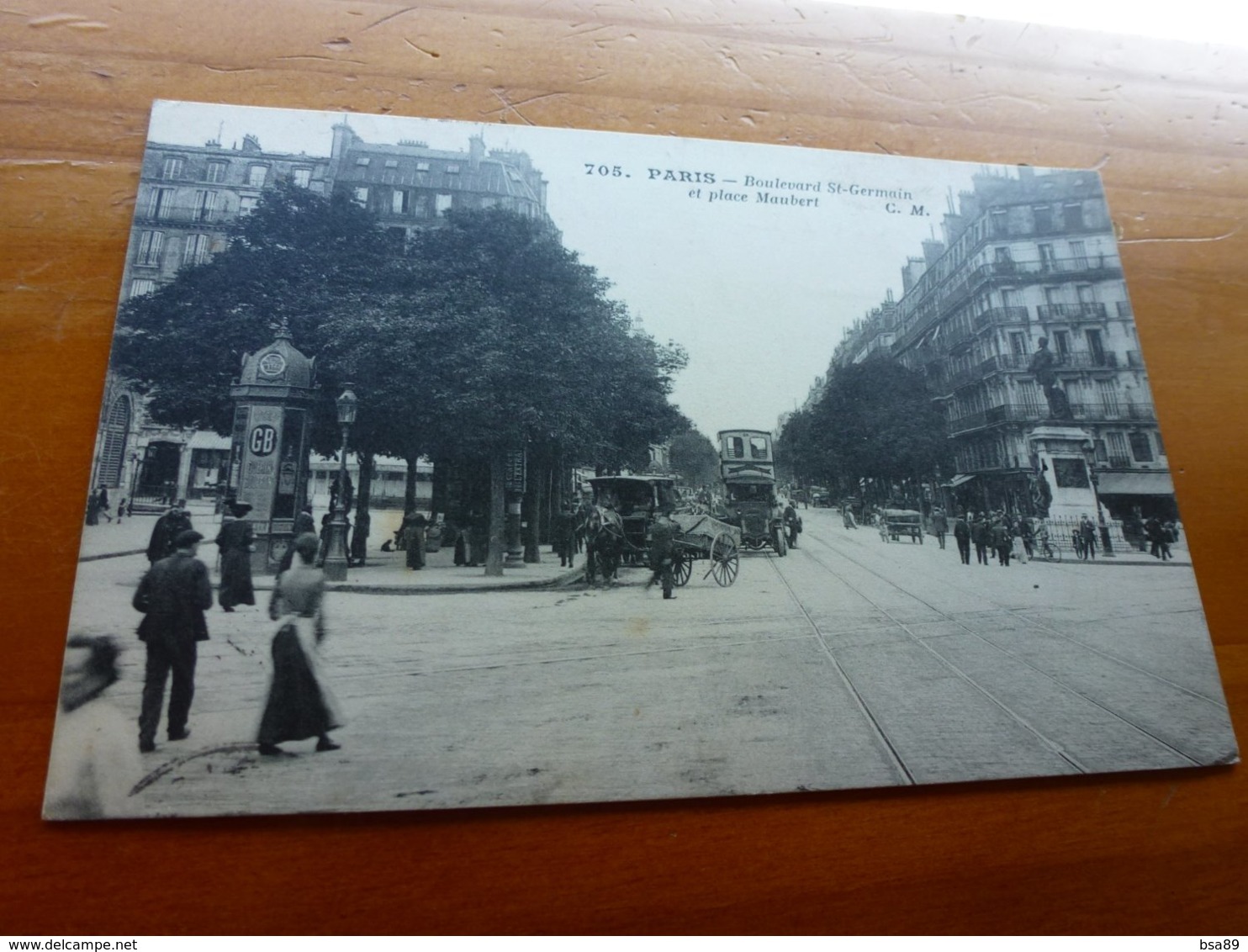 CPA BOULEVARD SAINT-GERMAIN ET PLACE MAUBERT - Arrondissement: 05