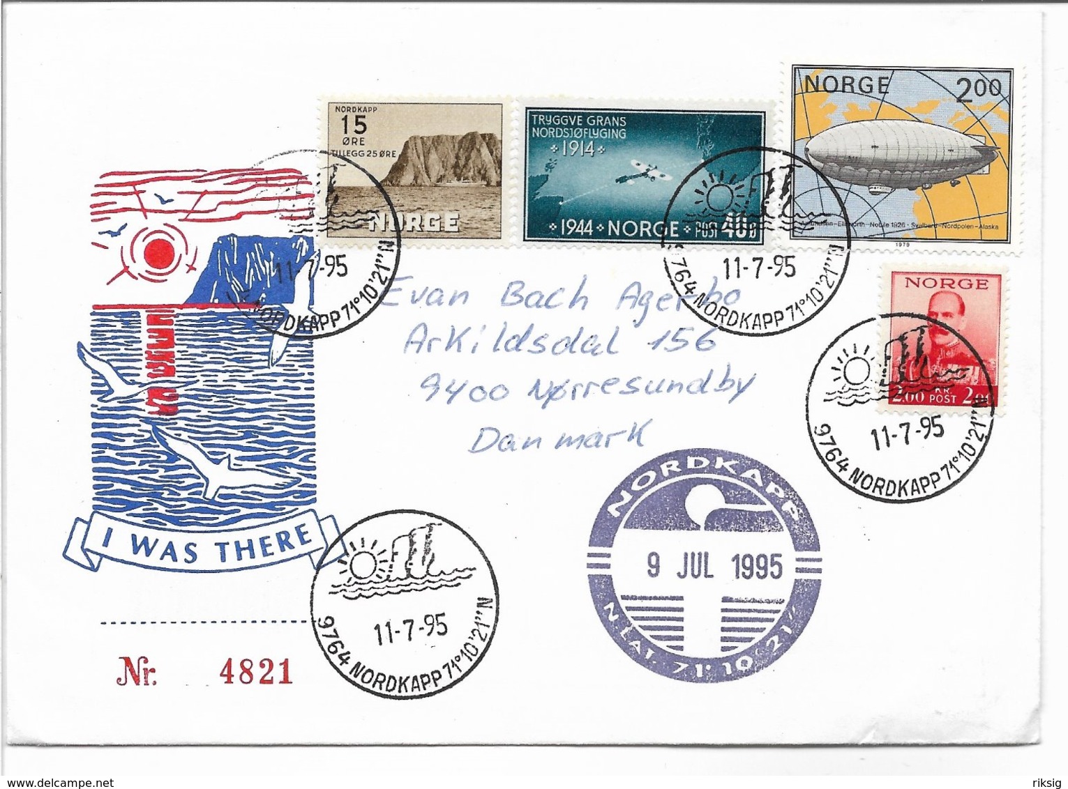 Norway - The North Cape - Nordkapp.  " I Was There " Cover Used 1995.  H-1639 - Other & Unclassified