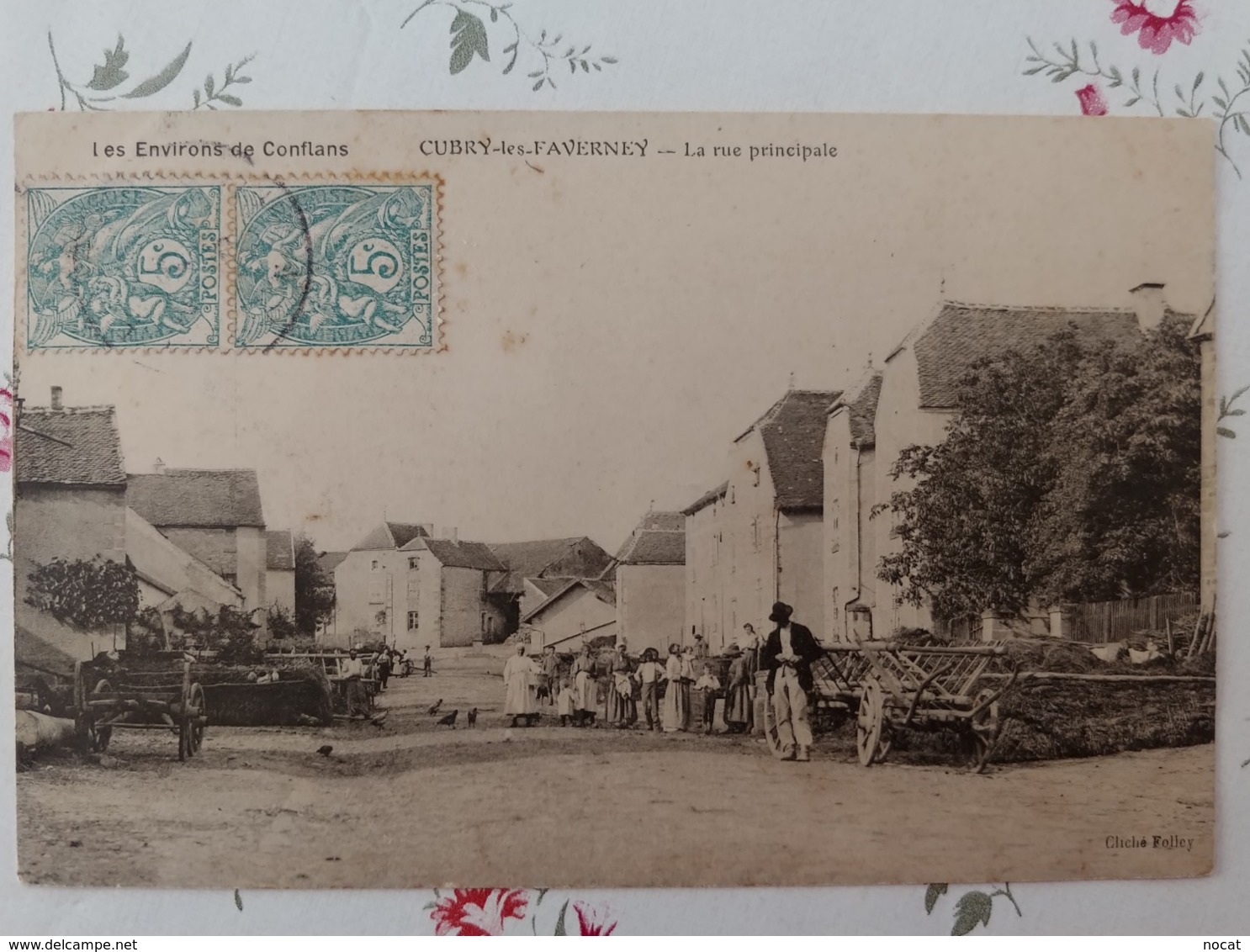 Les Environs De Conflans Cubry Les Faverney La Rue Principale Haute Saône Franche Comté - Autres & Non Classés