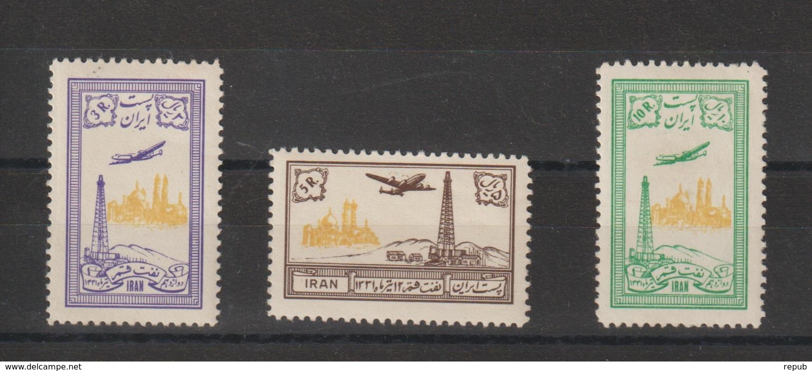 Iran 1953 Série PA 79-81 3 Val * Charn - Iran