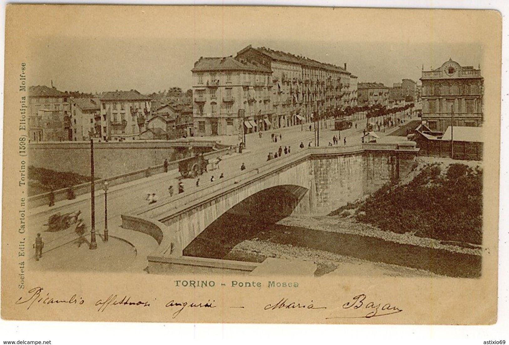 TORINO PONTE MOSCA ELIOTIPIA MOLFESE - Bridges