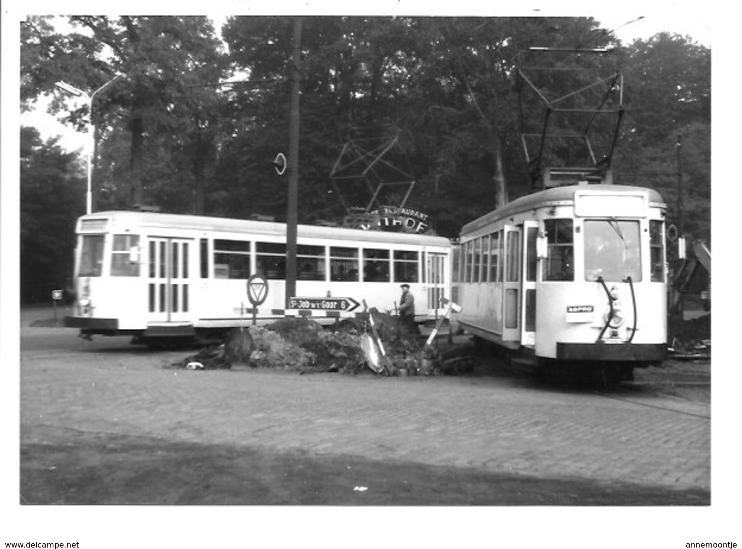 Brasschaat  Polygoon - Trams (Foto 1966). - Brasschaat