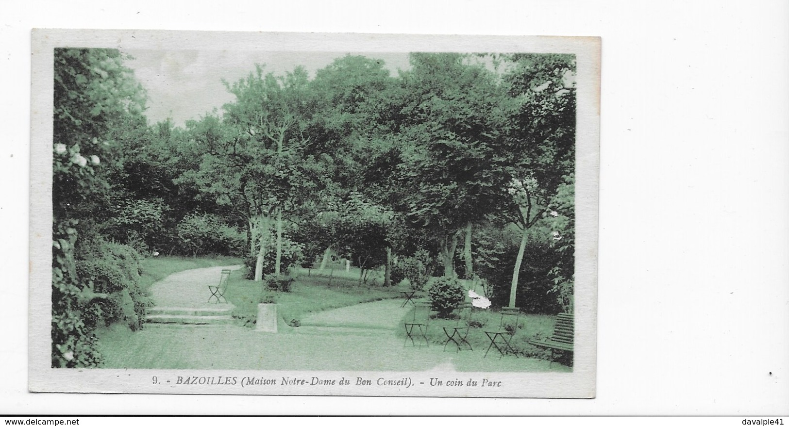 88     BAZOILLES Et  MENIL MAISON NOTRE DAME DU BON CONSEIL   UN COIN DU PARC  TRES BON ETAT 2 SCANS - Sonstige & Ohne Zuordnung