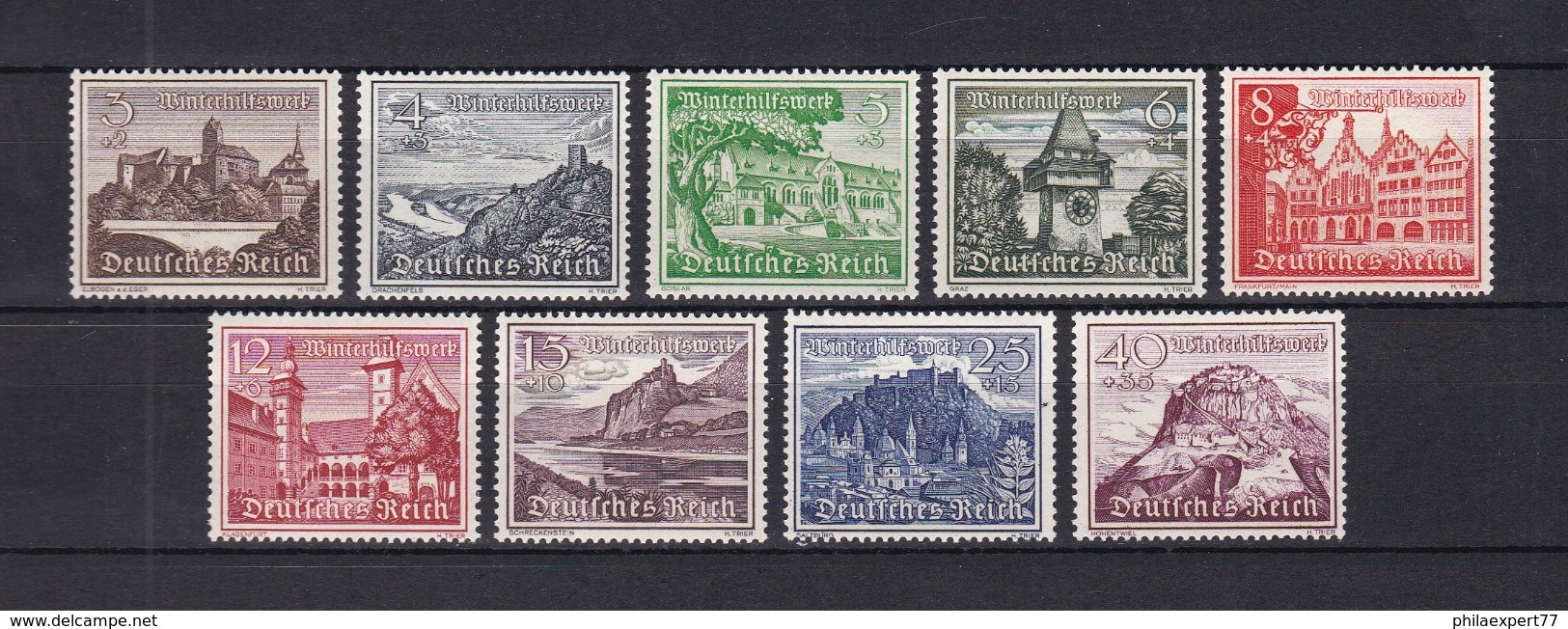 Deutsches Reich - 1939  - Michel Nr. 730/738 - Postfrisch - 60 Euro - Ungebraucht