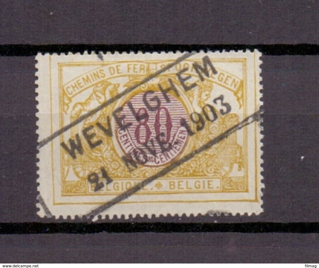 TR 39 BALKSTEMPEL WEVELGHEM 1903 A302 - Sonstige & Ohne Zuordnung