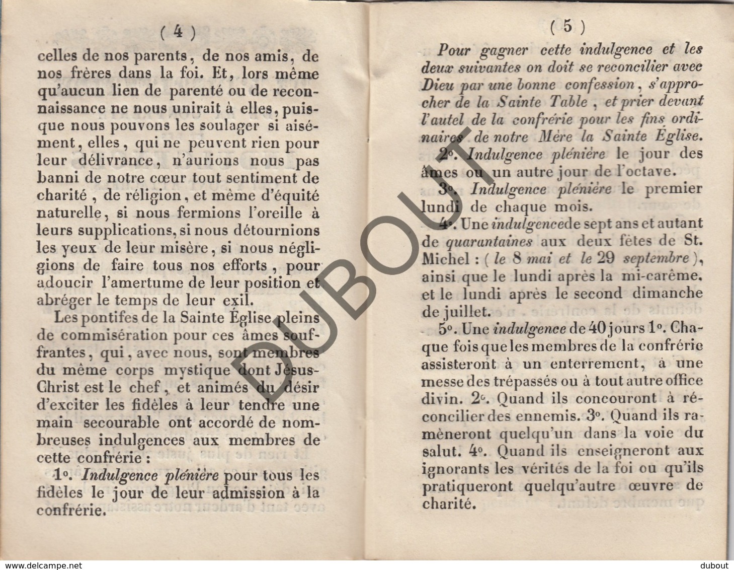 TIENEN/TIRLEMONT Notice Abrégée Fidèles Trépassés St Germain 1839 Drukkerij Merckx-Mertens (R75) - Oud