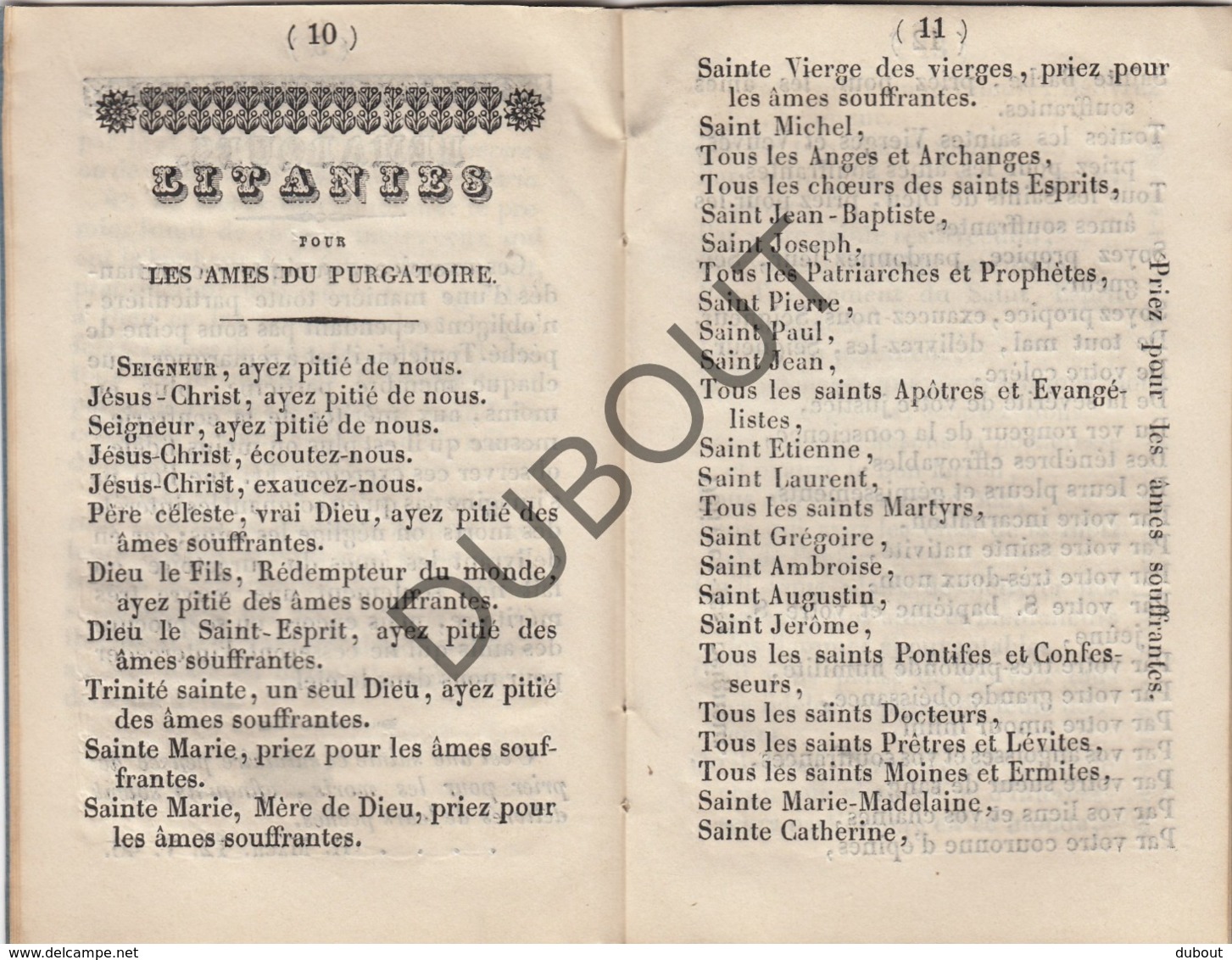 TIENEN/TIRLEMONT Notice Abrégée Fidèles Trépassés St Germain 1839 Drukkerij Merckx-Mertens (R75) - Oud