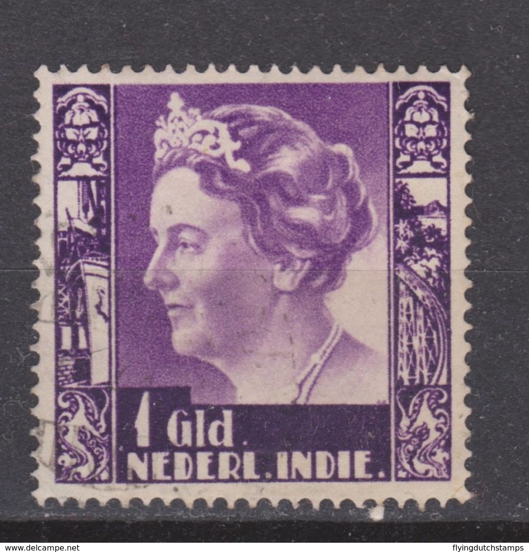 Nederlands Indie 263 Used Watermark ;  Koningin Queen Reine Reina Wilhelmina 1938 NETHERLANDS INDIES PER PIECE - Nederlands-Indië
