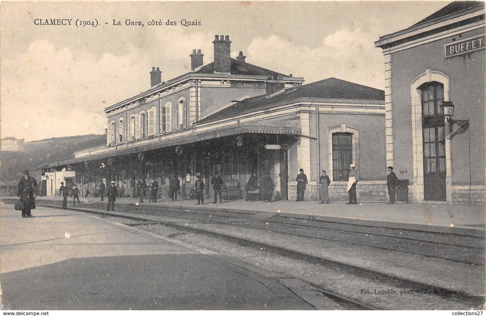 58-CLAMECY- LA GARE CÔTE DES QUAIS - Clamecy