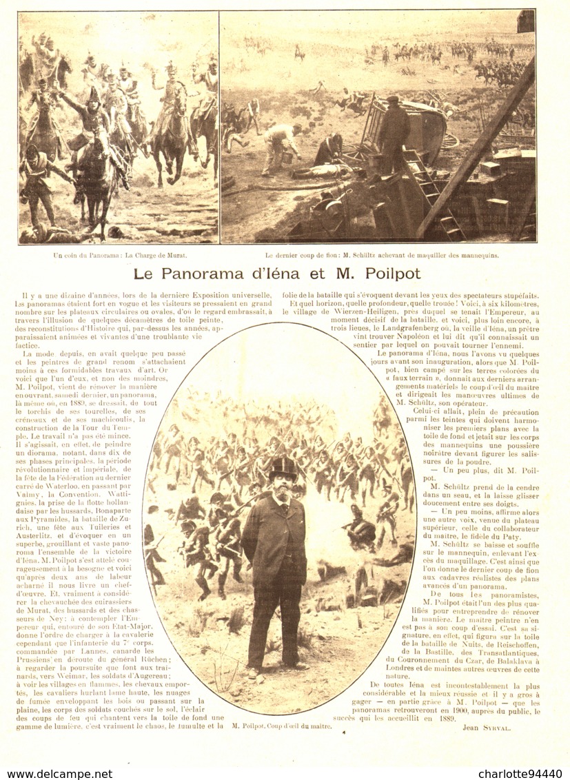 LE PANORAMA D'IENA De " M. POILPOT "  1899 - Other & Unclassified