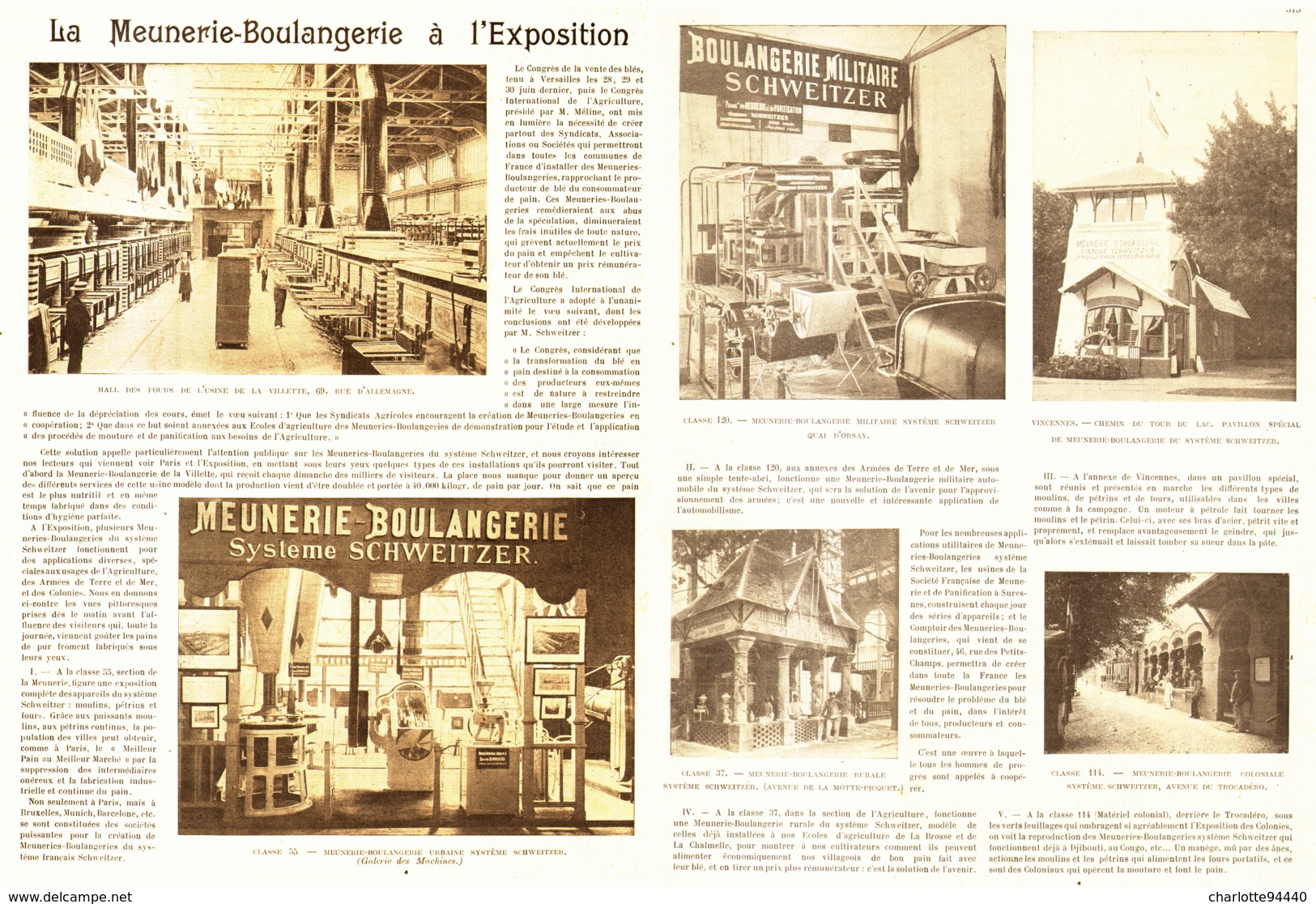 LA MEUNERIE-BOULANGERIE  à  L'EXPOSITION De 1900 - Other & Unclassified