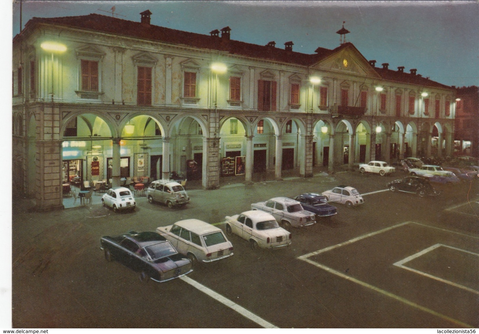 9523-TRECATE(NOVARA)-PIAZZA CAVOUR-NOTTURNO-FG - Novara