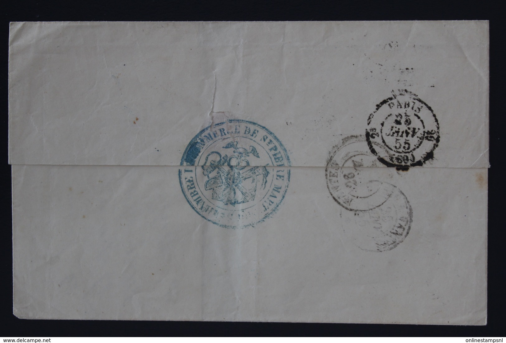 Martinique Letter Chambre Du Commerce  St Pierre -> Nantes  1855 PD En Rouge - Covers & Documents