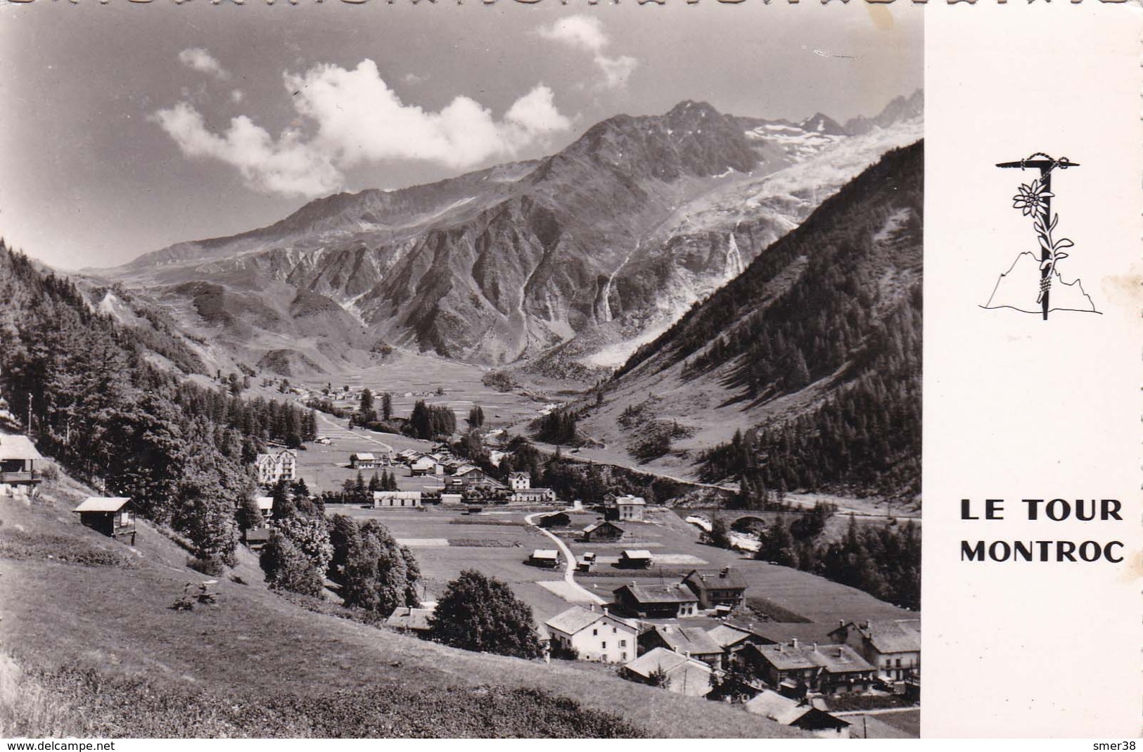 74 - Le Tour - Glacier U Tour Et Col De Balme Vue Du Montroc - Autres & Non Classés