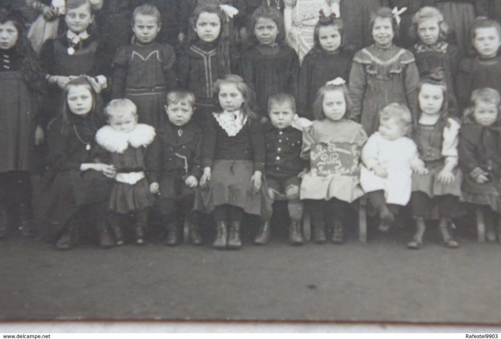 Photo GILLY Sart Allet Photo De Classe Filles 1908 School Enseignement Ecole - Lieux