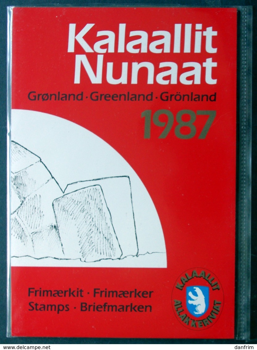 GREENLAND 1987 Year Pack  Complete Map, (**)  ( Lot Kas) - Full Years