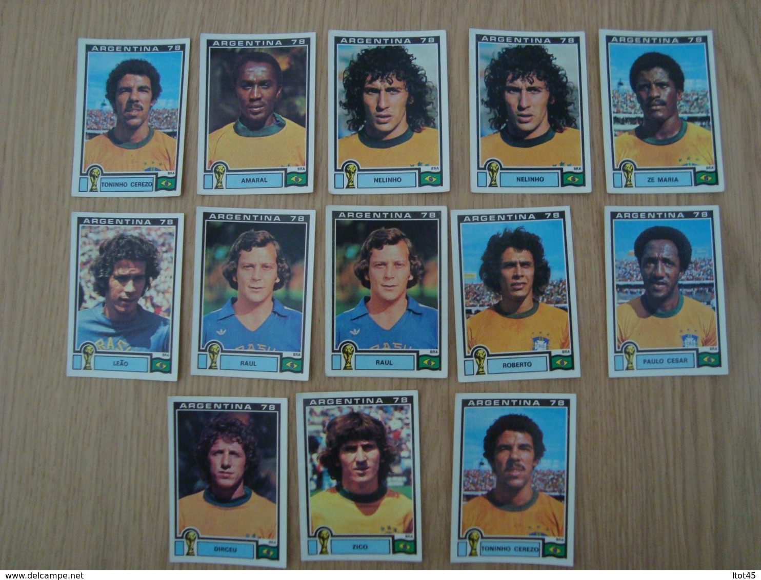 LOT DE 13 IMAGES FOOTBALL ARGENTINA 78 WORLD CUP BRESIL - French Edition