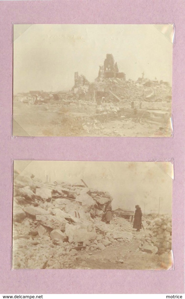 LENS (pas De Calais) -  Destructions,guerre 1914/18 (photo Année 1920 (format 7,8cm X 5,4cm) - Lugares