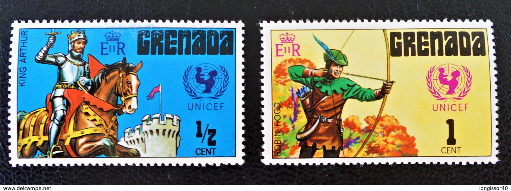 UNICEF 1972 - NEUFS ** - YT 419/20 - MI 440/41 - Grenade (1974-...)