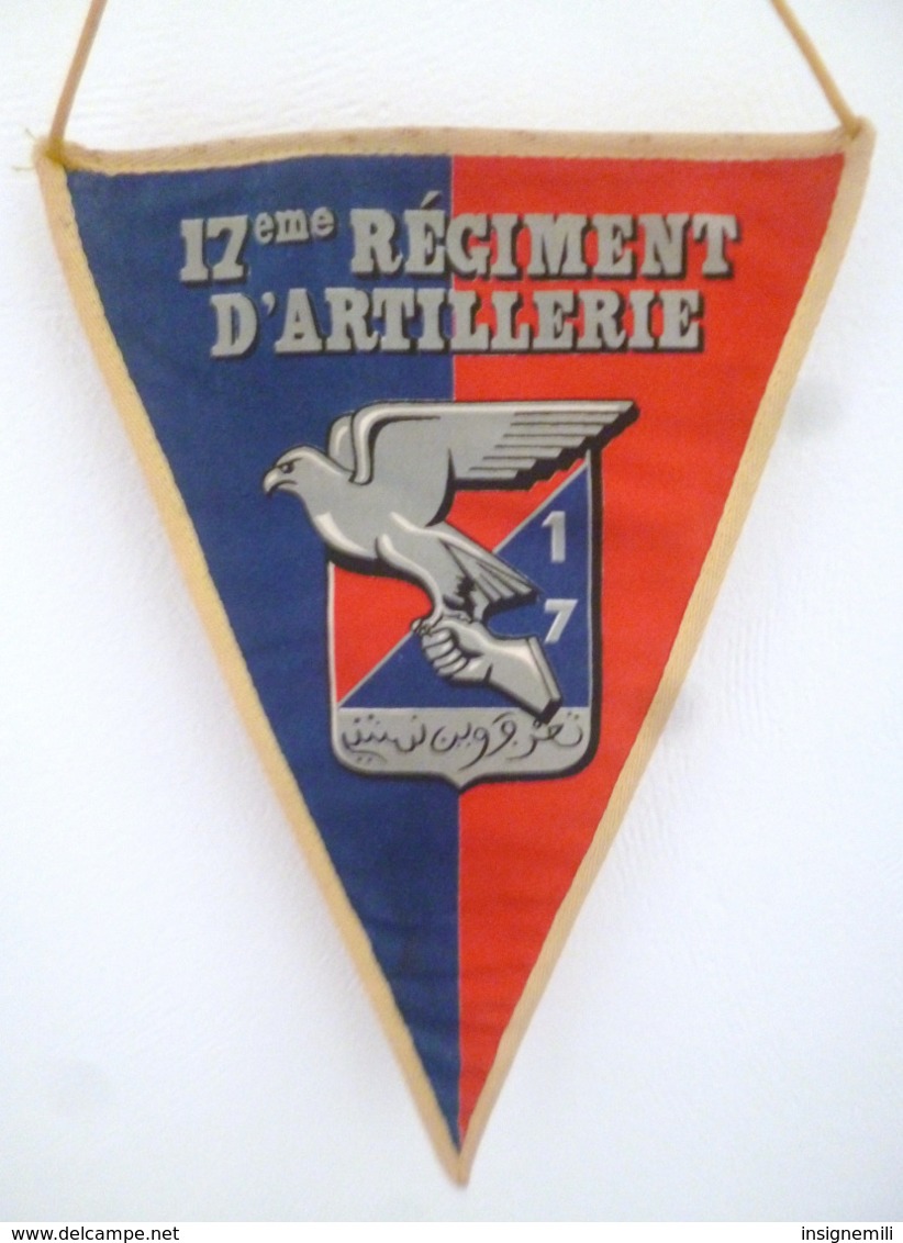 FANION 17° RA REGIMENT D' ARTILLERIE BCS - Drapeaux