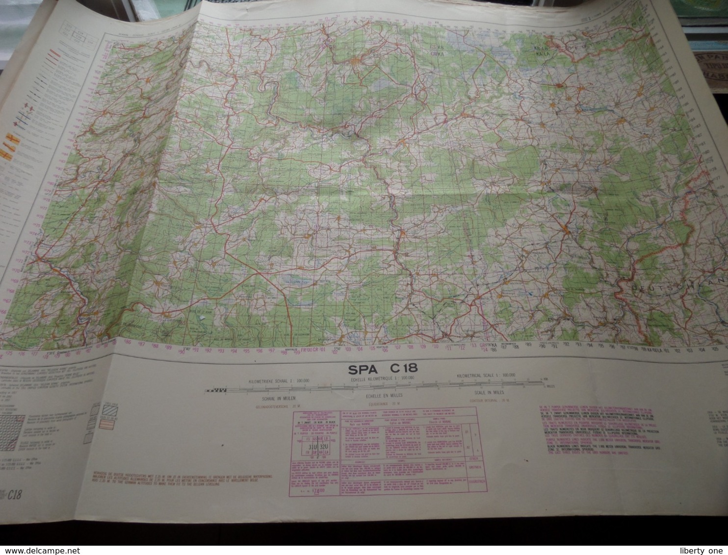 SPA C18 - 1/100.000 ( Edit./ Uitg. 1957 ) Stafkaart IGMB M 632 ! - Europe