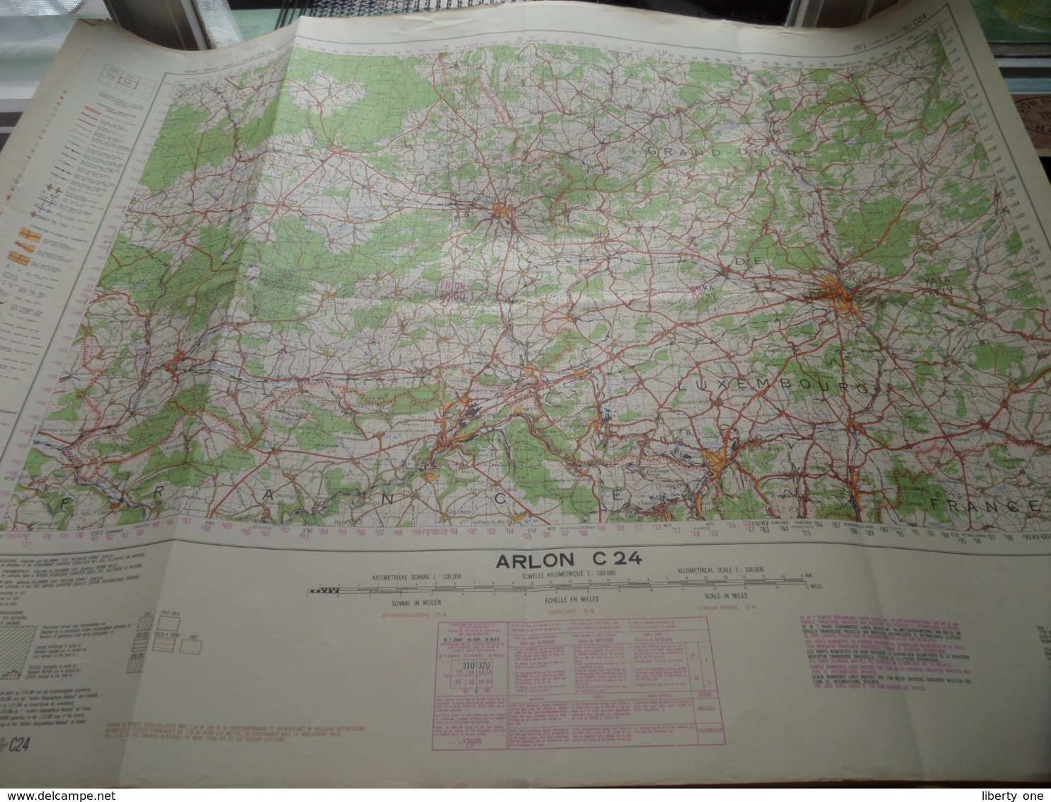 ARLON C24 - 1/100.000 ( Edit./ Uitg. 1957 ) Stafkaart IGMB M 632 ! - Europa